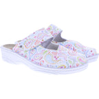 Berkemann | Heliane | Paisley Kalbsleder-Stretch | Form: Aventin | 03457-009 | Damen Clogs