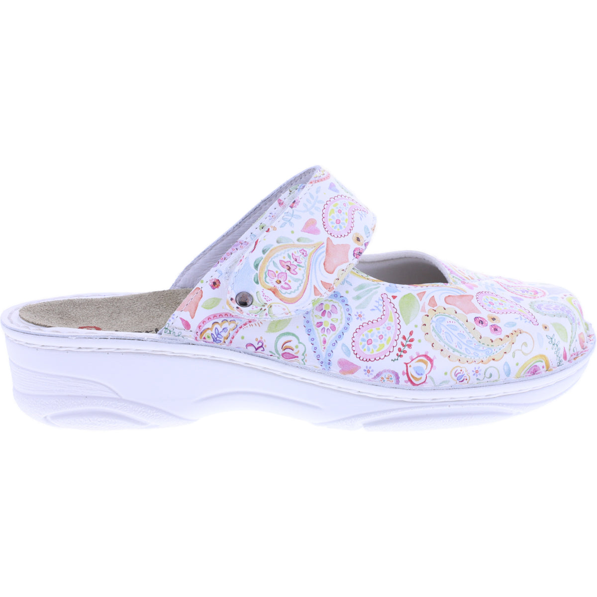 Berkemann | Heliane | Paisley Kalbsleder-Stretch | Form: Aventin | 03457-009 | Damen Clogs