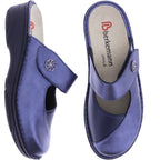 Berkemann | Modell: Heliane | Blau Leder-Stretch | Leisten: Aventin | 03457-371 | Damen Clogs