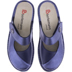 Berkemann | Modell: Heliane | Blau Leder-Stretch | Leisten: Aventin | 03457-371 | Damen Clogs