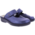 Berkemann | Modell: Heliane | Blau Leder-Stretch | Leisten: Aventin | 03457-371 | Damen Clogs
