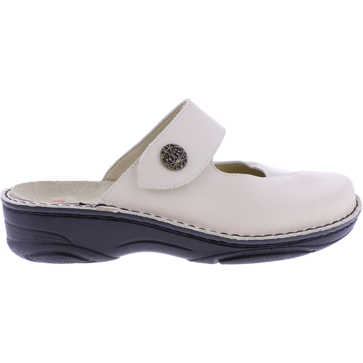 Berkemann | Modell: Heliane | Beige Leder-Stretch | Leisten: Aventin | 03457-725 | Damen Clogs