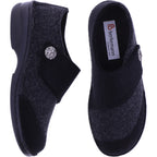 Berkemann | Jarla | Schwarz-Grau Filz | Form: Davos | Weite: G | 03558-025 | Damen