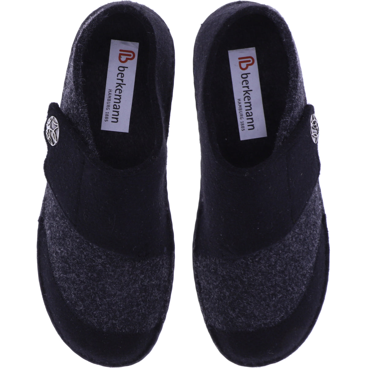 Berkemann | Jarla | Schwarz-Grau Filz | Form: Davos | Weite: G | 03558-025 | Damen
