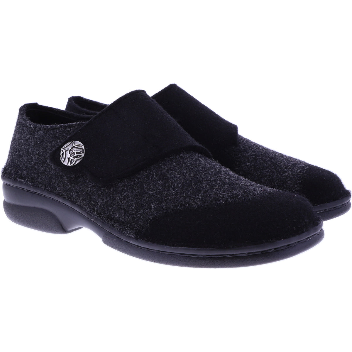 Berkemann | Jarla | Schwarz-Grau Filz | Form: Davos | Weite: G | 03558-025 | Damen