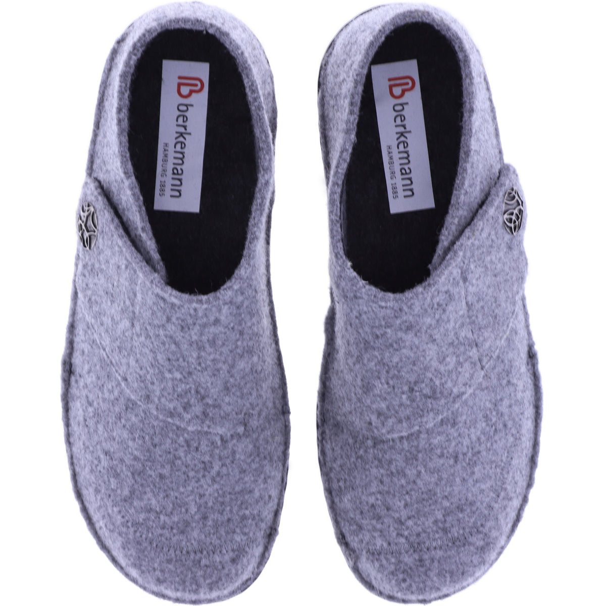Berkemann | Jarla | Hellgrau Filz | Form: Davos | Weite: G | 03558-652 | Damen Filzhausschuh