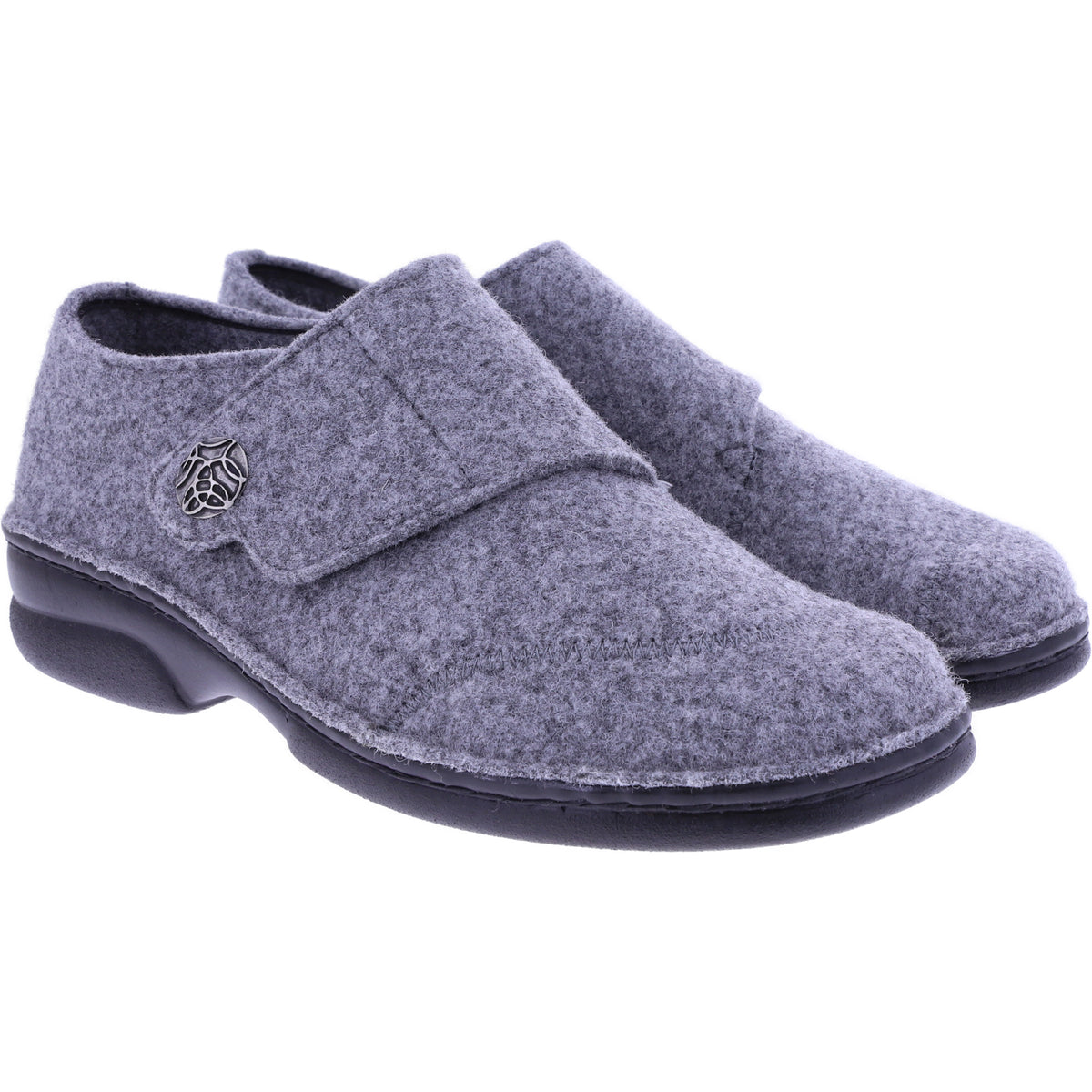 Berkemann | Jarla | Hellgrau Filz | Form: Davos | Weite: G | 03558-652 | Damen Filzhausschuh