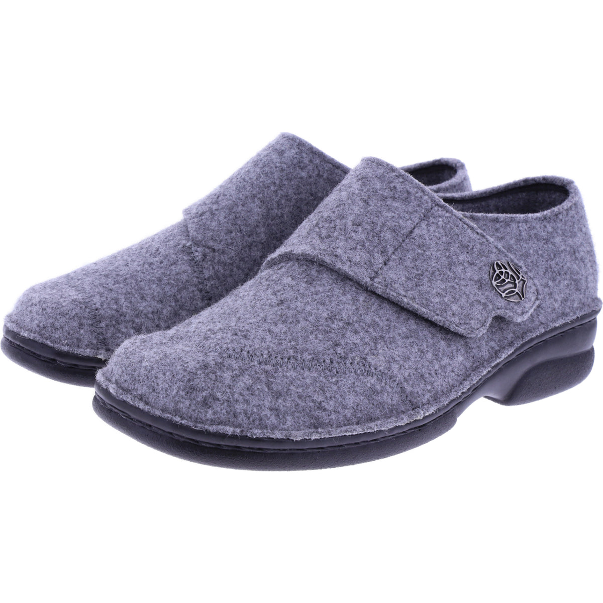 Berkemann | Jarla | Hellgrau Filz | Form: Davos | Weite: G | 03558-652 | Damen Filzhausschuh