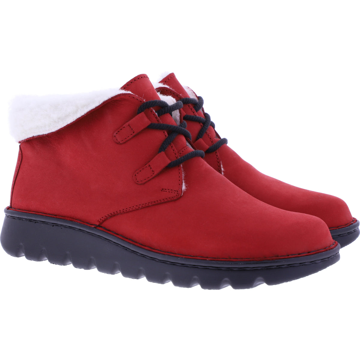 Berkemann / Modell: Aleika / Rot Nubukleder / Form: Göteburg / Art: 03604-234 / Damen Stiefeletten