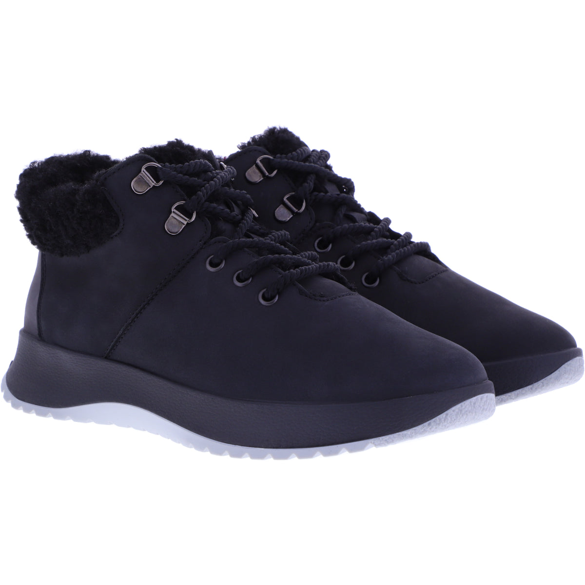 Berkemann / Modell: Lida / Schwarz-Grau Softnubuk-Plüsch / Form: Valencia / Art: 03705-826 / Damen
