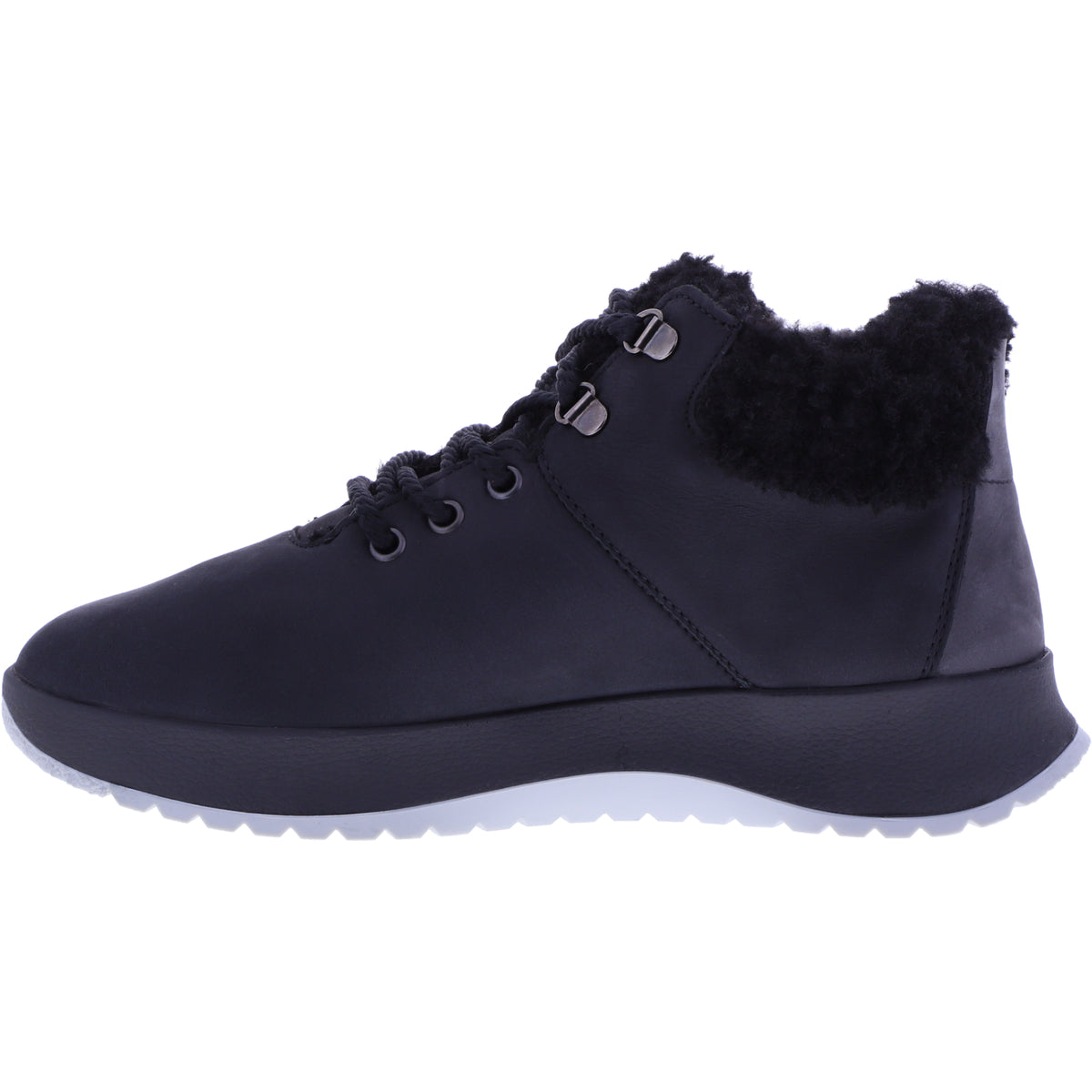 Berkemann / Modell: Lida / Schwarz-Grau Softnubuk-Plüsch / Form: Valencia / Art: 03705-826 / Damen