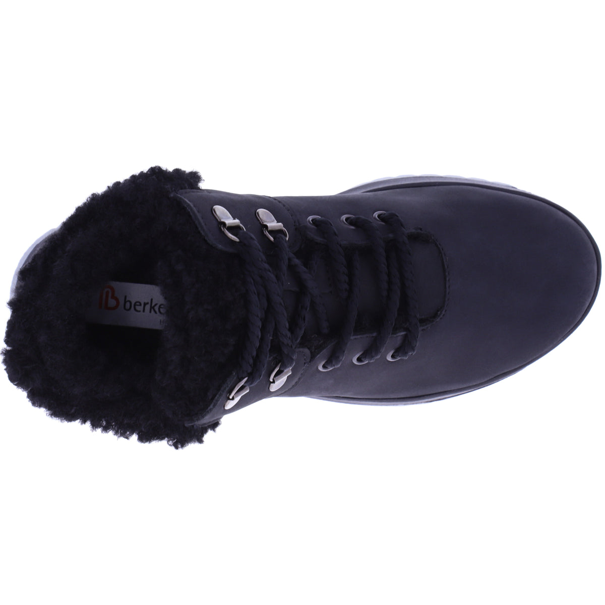 Berkemann / Modell: Lida / Schwarz-Grau Softnubuk-Plüsch / Form: Valencia / Art: 03705-826 / Damen