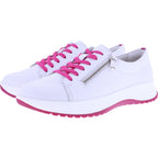 Berkemann | Modell: Sanida | Weiß-Pink Kalbsleder | Leisten: Valencia | 03776-100 | Damen Sneaker