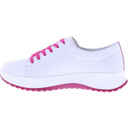 Berkemann | Modell: Sanida | Weiß-Pink Kalbsleder | Leisten: Valencia | 03776-100 | Damen Sneaker