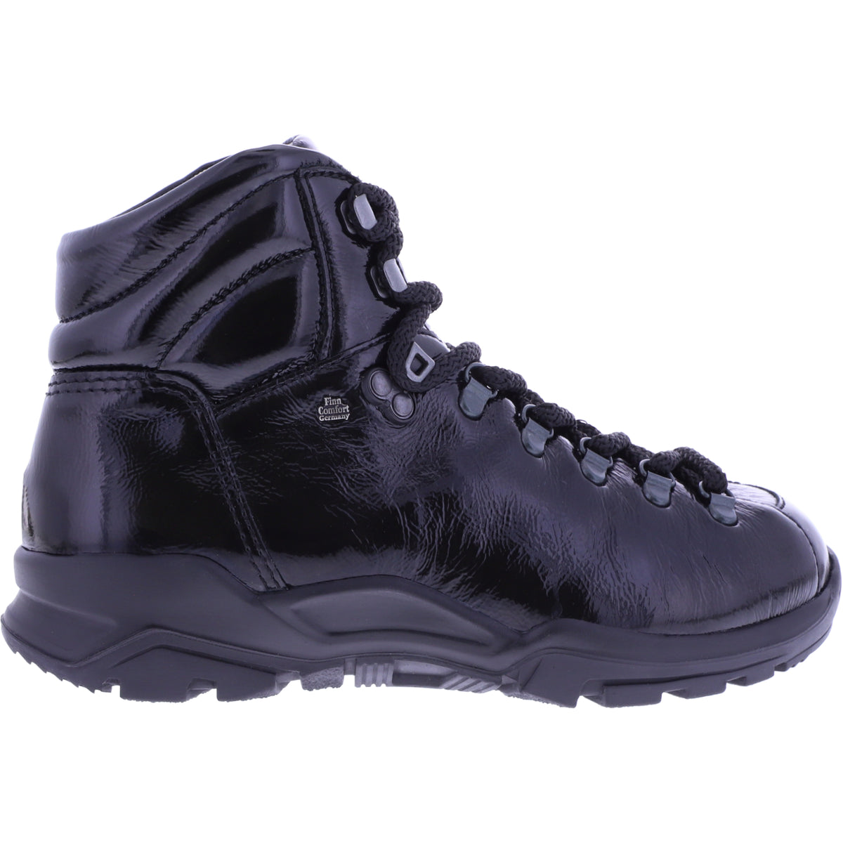 Finn Comfort | Garmisch | Schwarz Lack | Wechselfußbett | 03911-022099 | Wanderstiefel