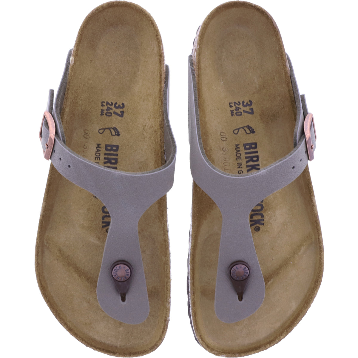 Birkenstock | Gizeh | Stone-Grau | Birko-Flor | Weite: Normal | 043391 | Unisex Zehensteg Sandalen