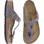 Birkenstock | Gizeh | Stone-Grau | Birko-Flor | Weite: Normal | 043391 | Unisex Zehensteg Sandalen