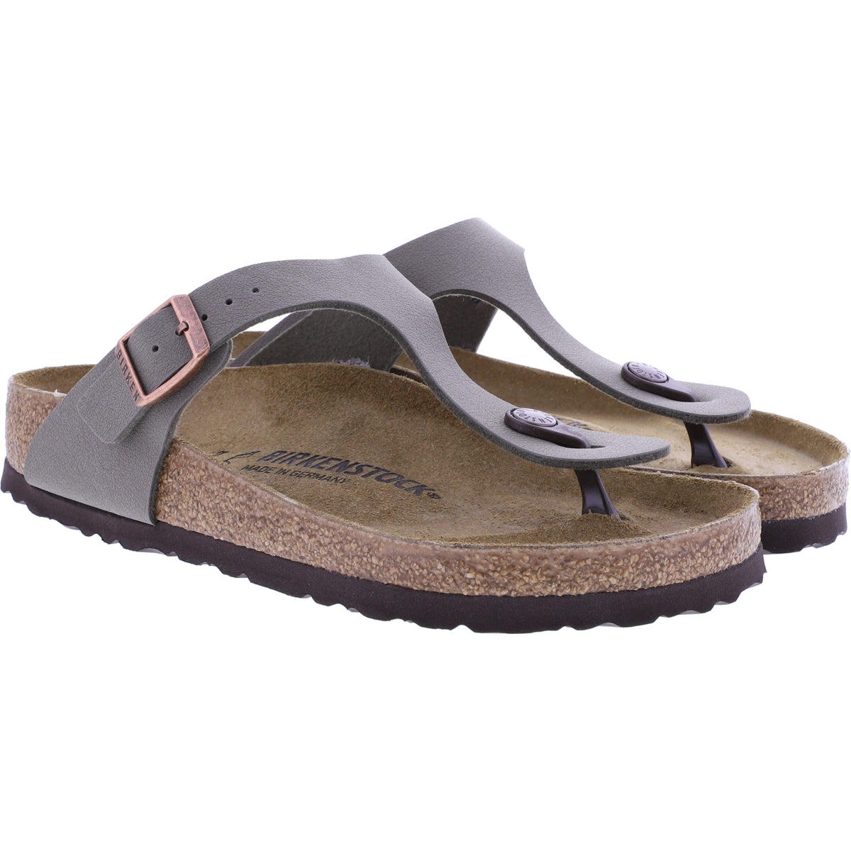 Birkenstock | Gizeh | Stone-Grau | Birko-Flor | Weite: Normal | 043391 | Unisex Zehensteg Sandalen