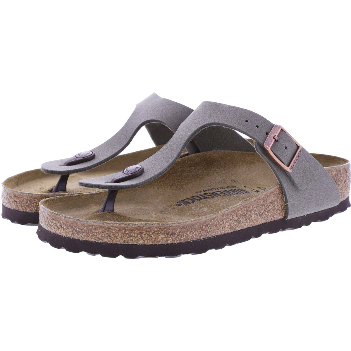 Birkenstock | Gizeh | Stone-Grau | Birko-Flor | Weite: Normal | 043391 | Unisex Zehensteg Sandalen
