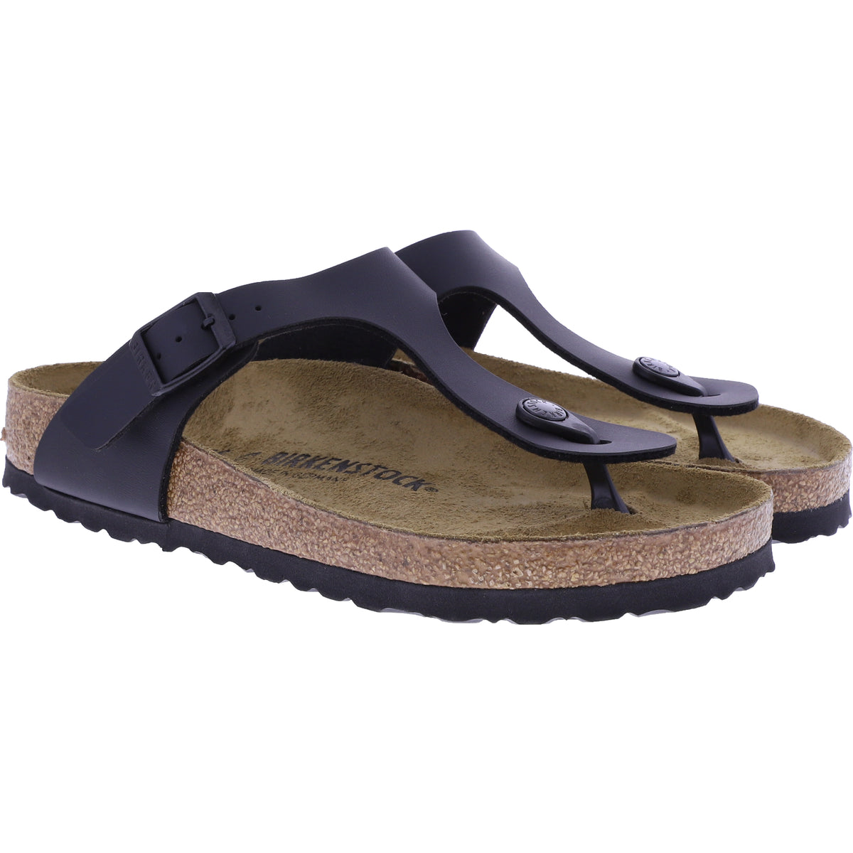 Birkenstock | Gizeh | Schwarz | Birko-Flor | Weite: Normal | 043691 | Zehensteg-Sandale