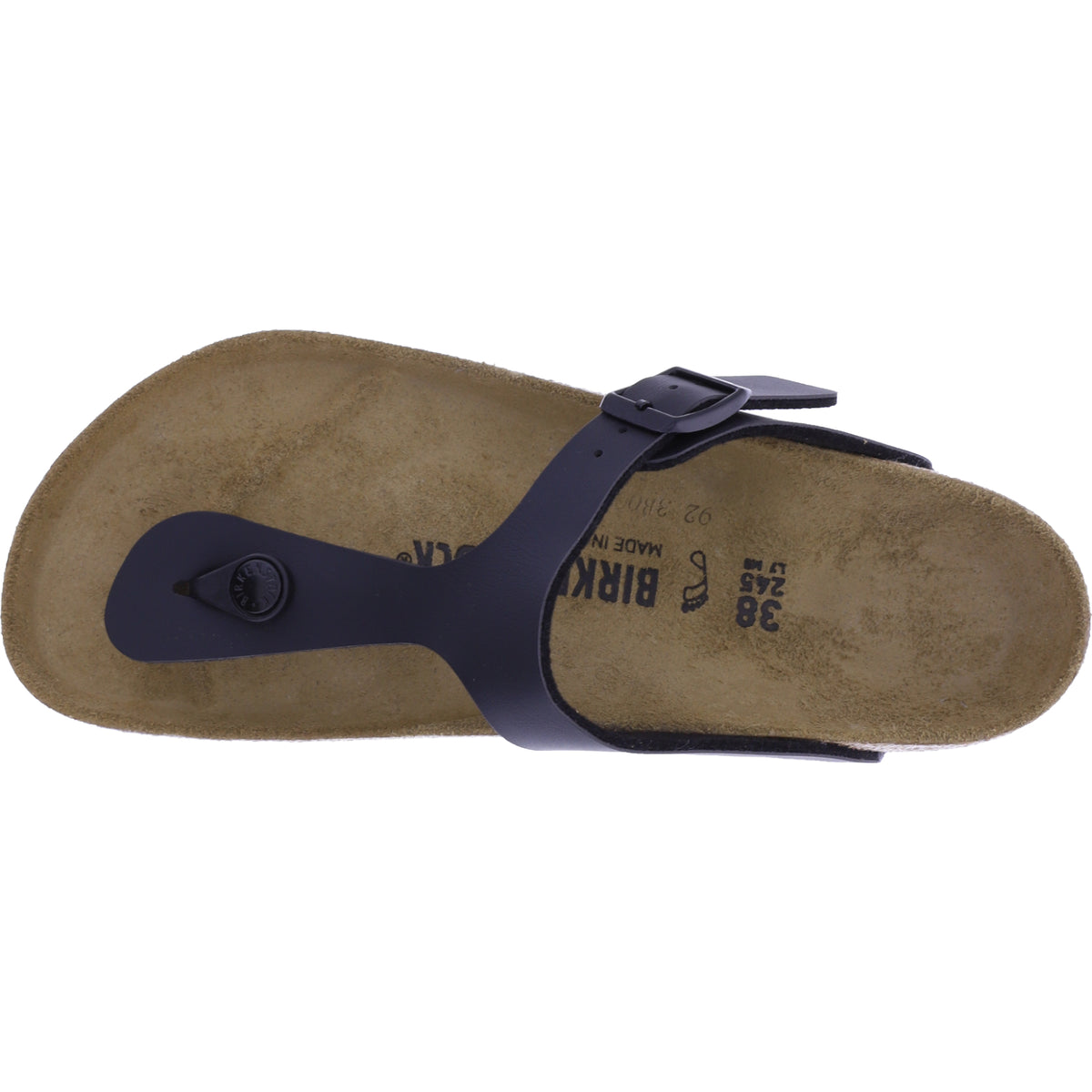 Birkenstock | Gizeh | Schwarz | Birko-Flor | Weite: Normal | 043691 | Zehensteg-Sandale