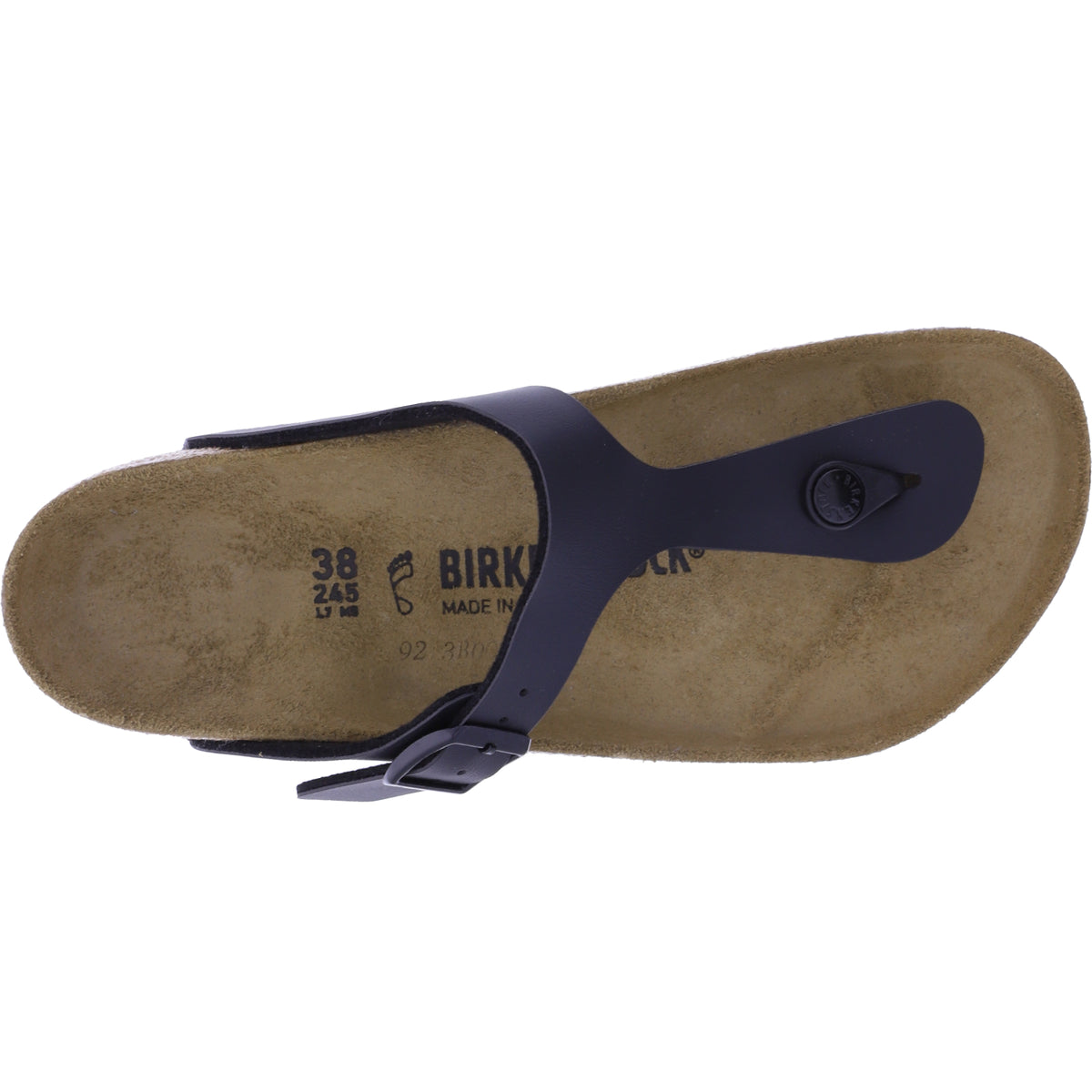 Birkenstock | Gizeh | Schwarz | Birko-Flor | Weite: Normal | 043691 | Zehensteg-Sandale