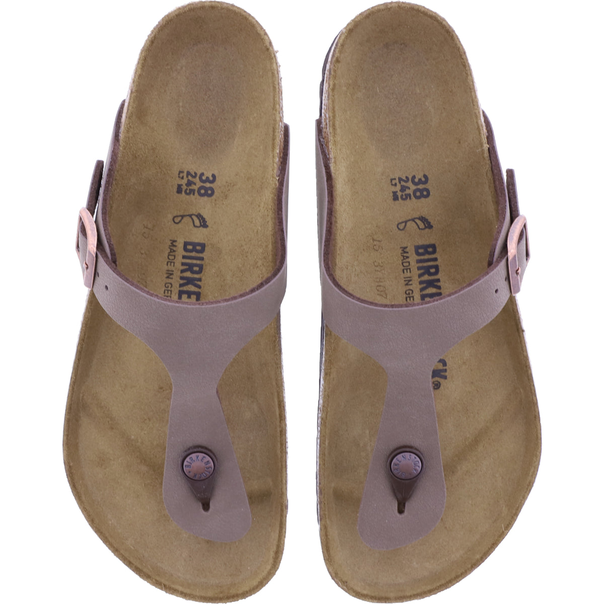 Birkenstock | Gizeh | Mocca-Braun | Birko-Flor | Weite: Normal | 043751 | Unisex Zehensteg Sandalen