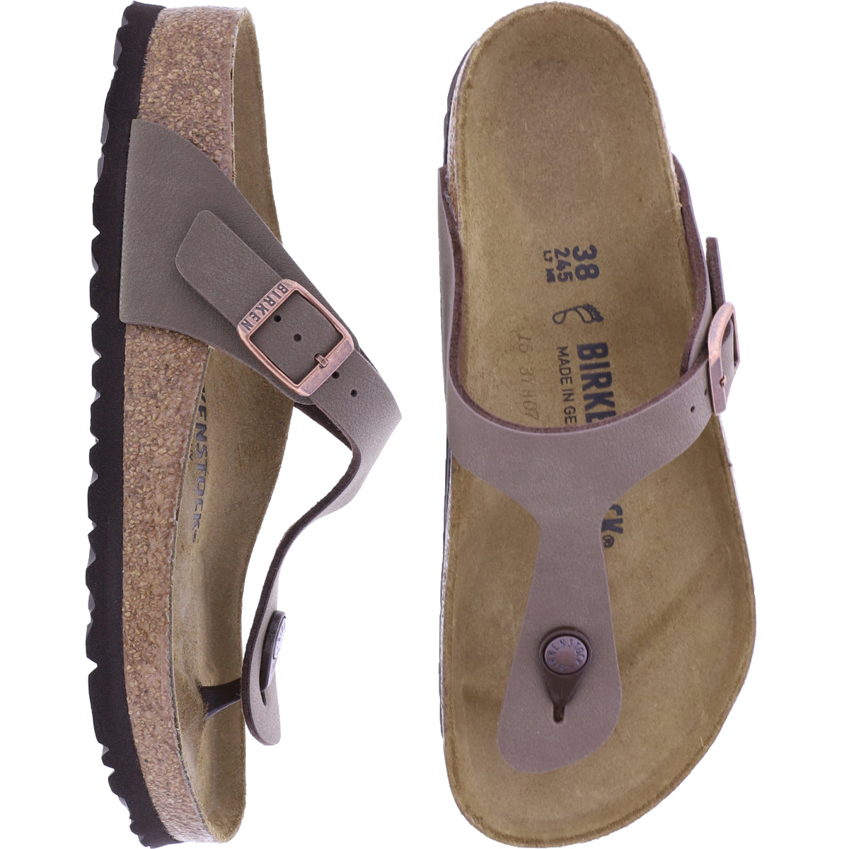 Birkenstock | Gizeh | Mocca-Braun | Birko-Flor | Weite: Normal | 043751 | Unisex Zehensteg Sandalen