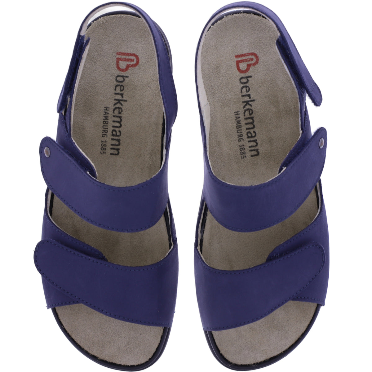 Berkemann | Donetta | Dunkelblau Nubukleder | Form: Palma | 04500-320 | Damen Sandalen