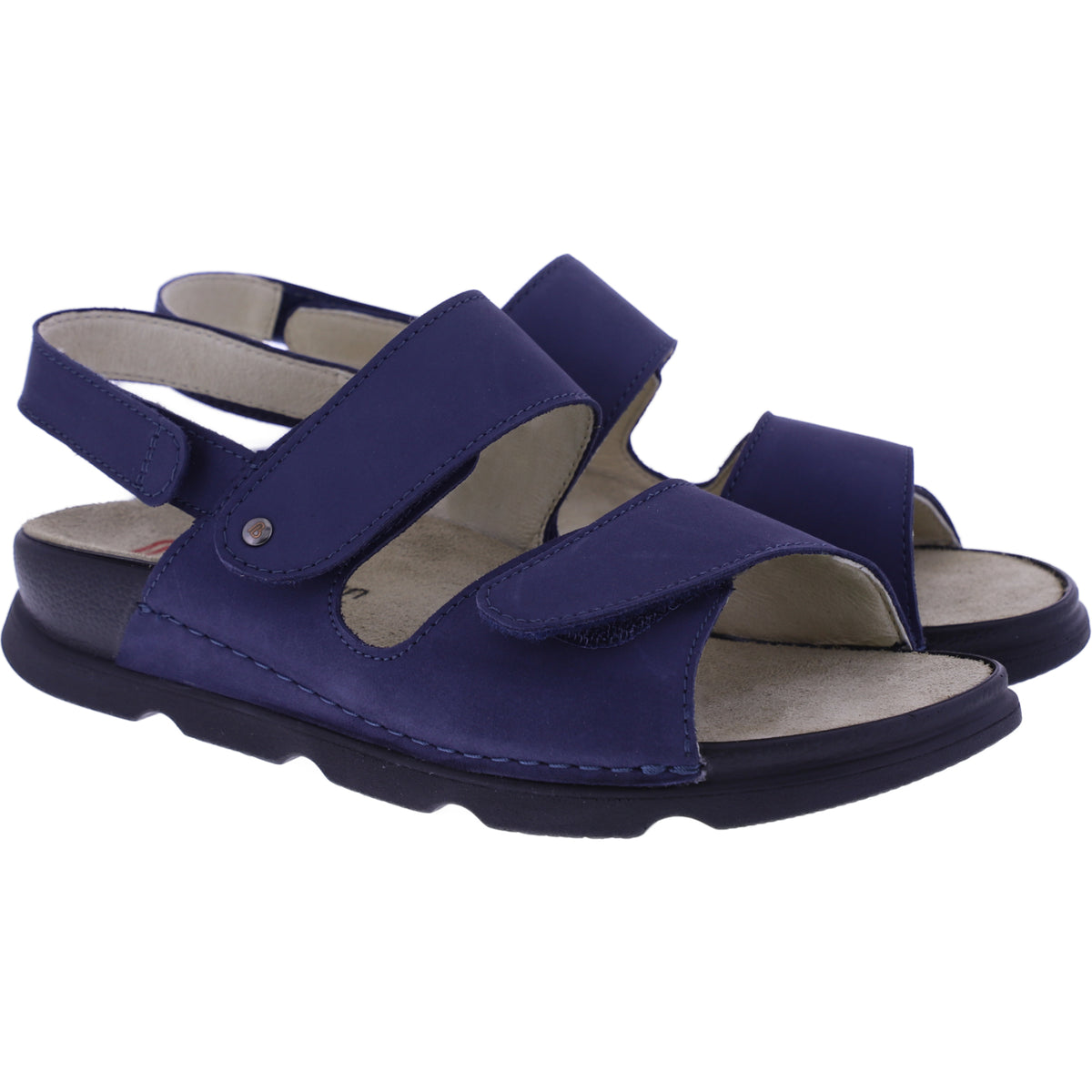 Berkemann | Donetta | Dunkelblau Nubukleder | Form: Palma | 04500-320 | Damen Sandalen