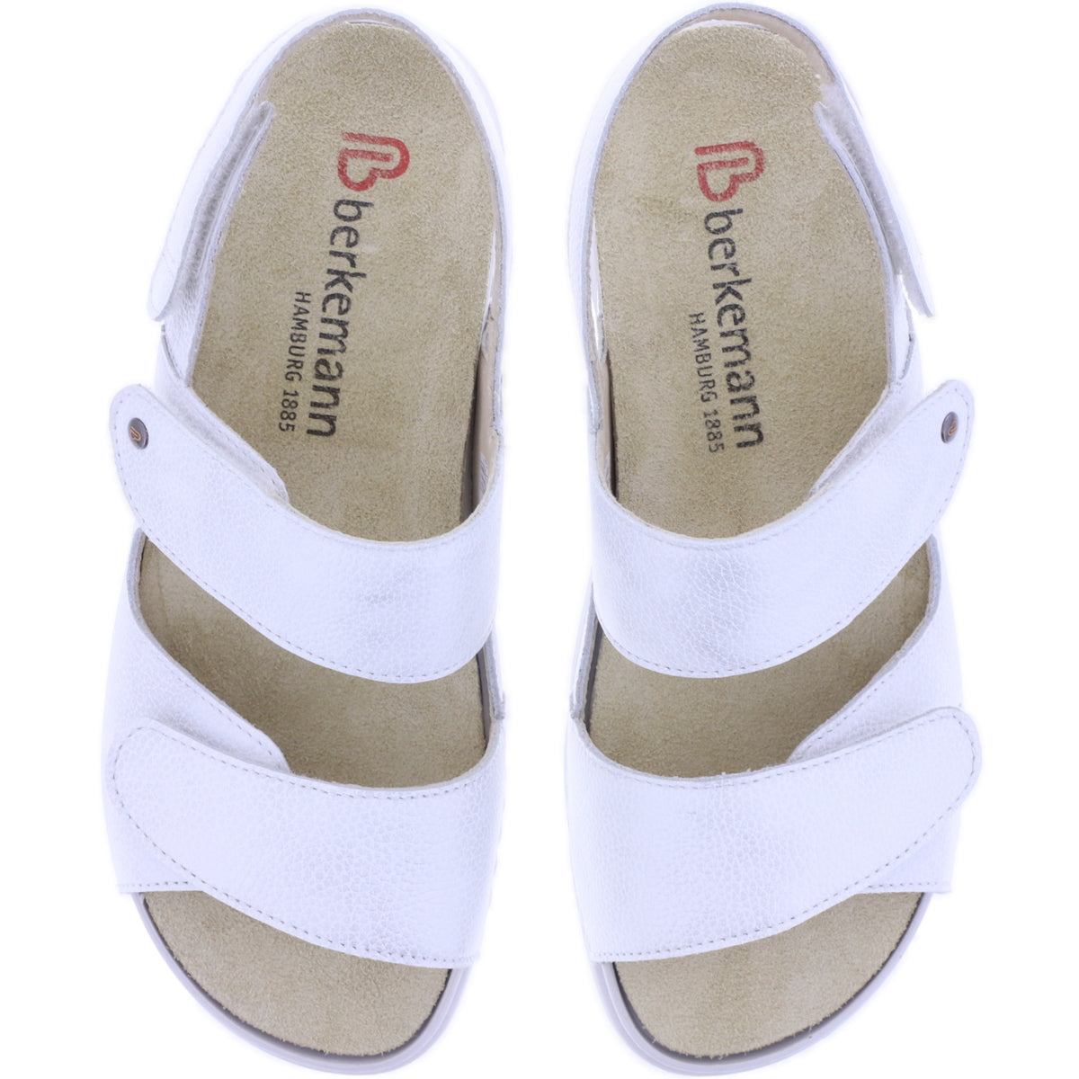 Berkemann | Donetta | Silberweiß Kalbsleder | Form: Palma | 04500-732 | Damen Sandalen