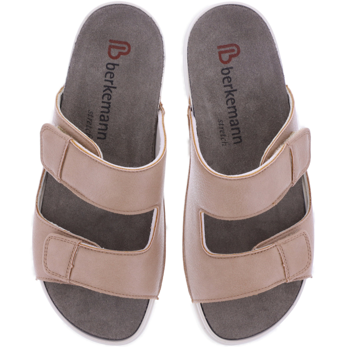 Berkemann | Laminia | Beige Stretch | Form: Palma | 04505-767 | Damen Komfort Pantoletten