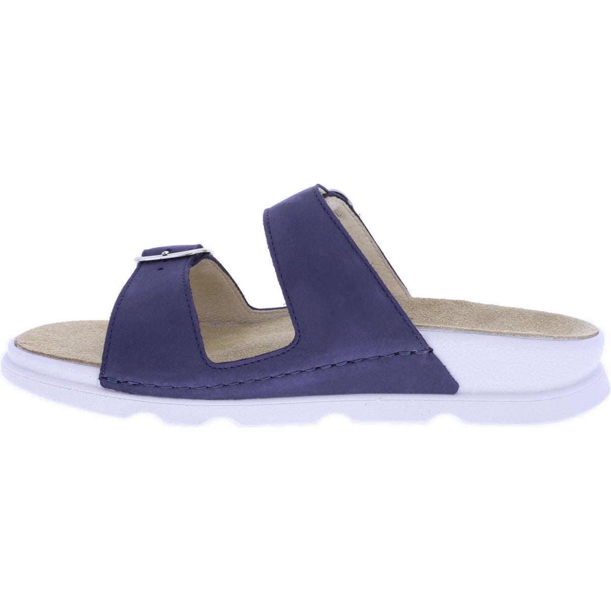 Berkemann | Lucinda | Blau Nubukleder | Form: Palma | 04506-320 | Damen Pantoletten