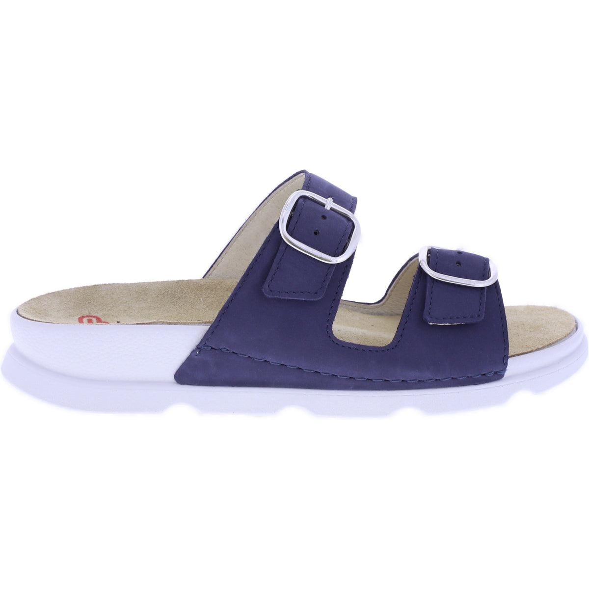 Berkemann | Lucinda | Blau Nubukleder | Form: Palma | 04506-320 | Damen Pantoletten