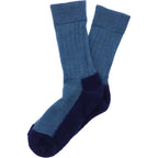 Hirsch Natur | Trekking Socken | Türkis-Marine | 100% Wolle