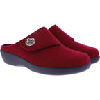 Berkemann | Teresa | Dunkelrot Filz | Form: Arona | Weite: H | 05061-258 | Damen Hausschuhe
