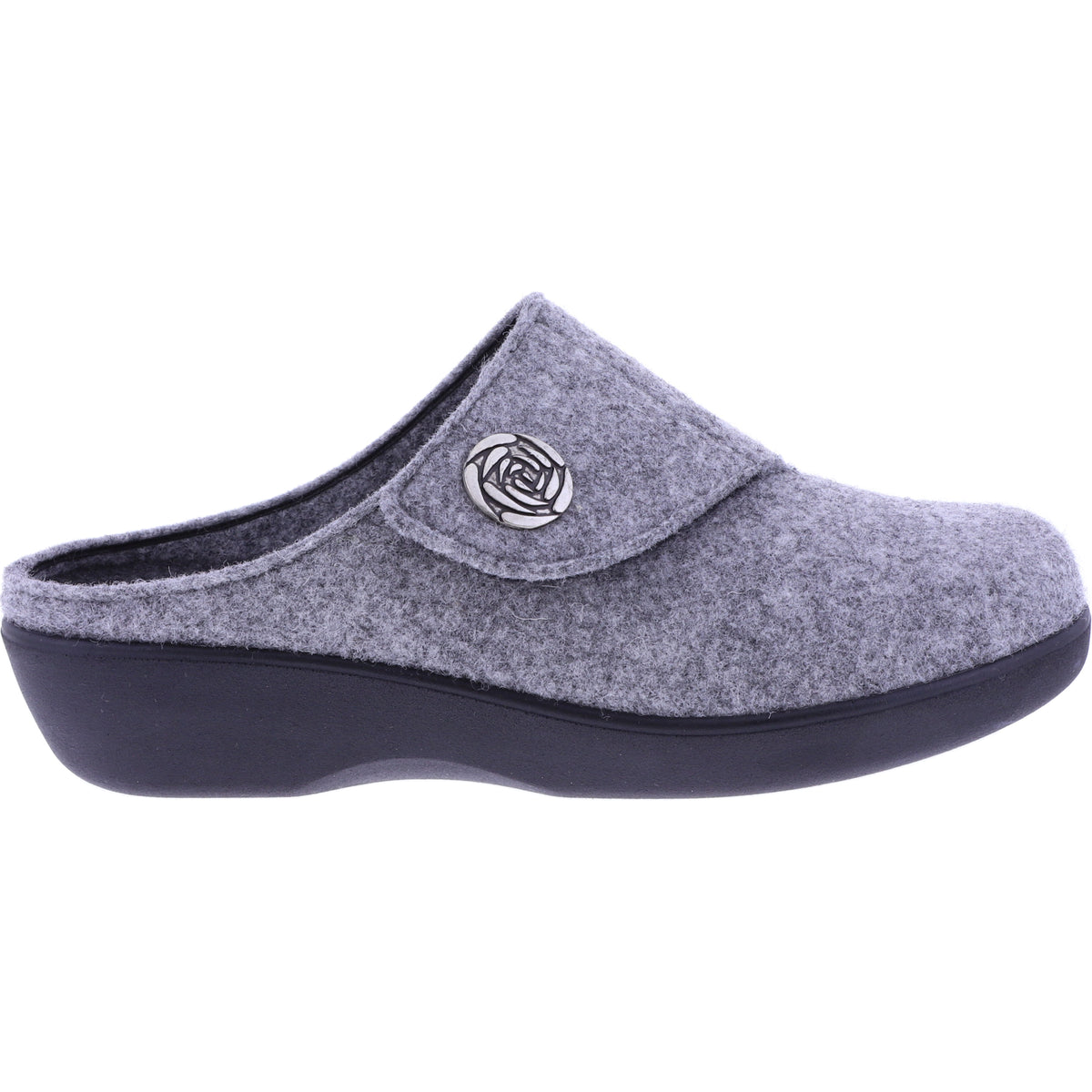 Berkemann | Teresa | Hellgrau Filz | Form: Arona | Weite: H | 05061-652 | Damen Hausschuhe
