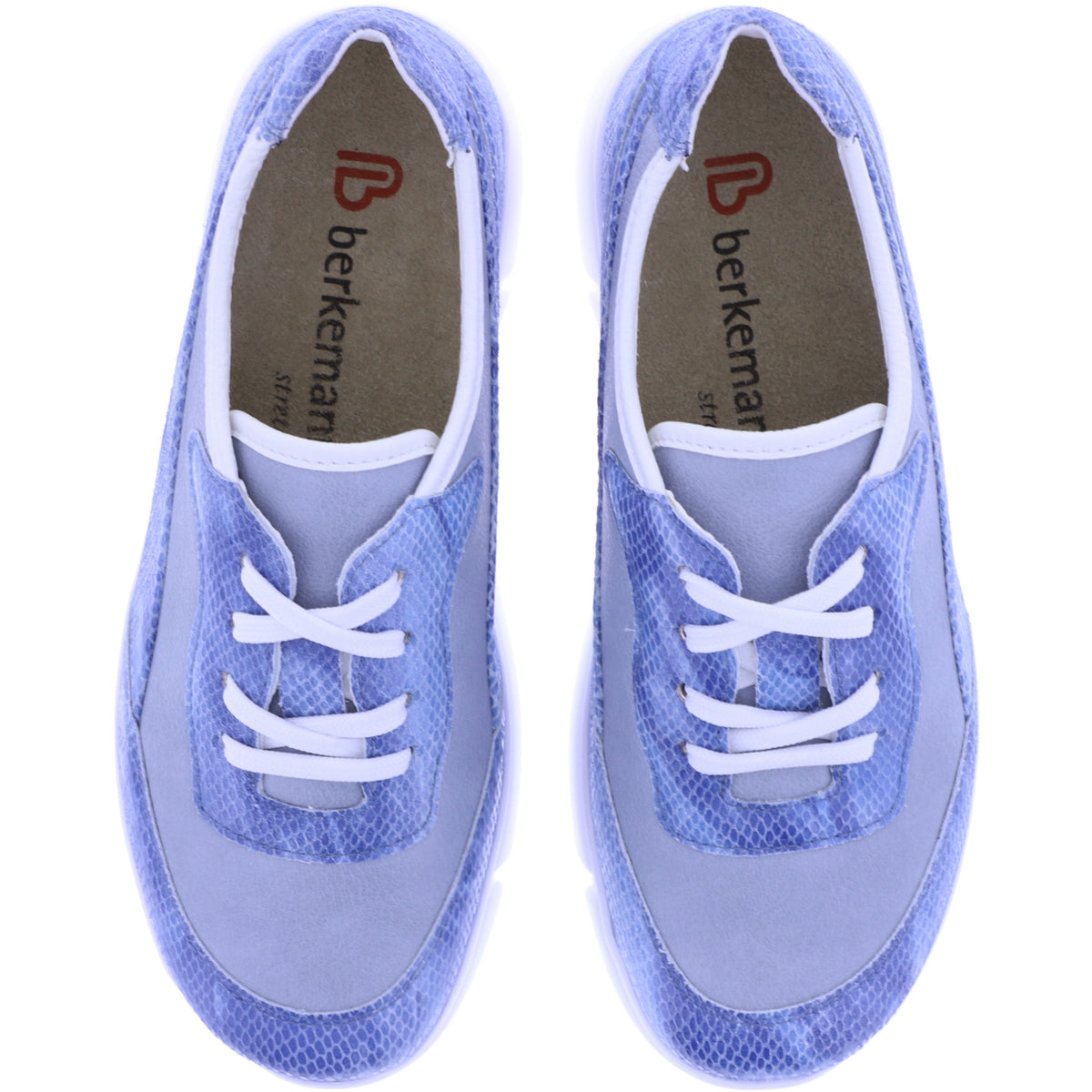 Berkemann / Modell: Vigga / Hellblau Leder-Stretch / Form: Marbella / 05122-354 / Damen Sneaker