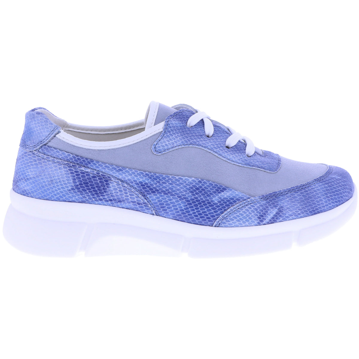 Berkemann / Modell: Vigga / Hellblau Leder-Stretch / Form: Marbella / 05122-354 / Damen Sneaker