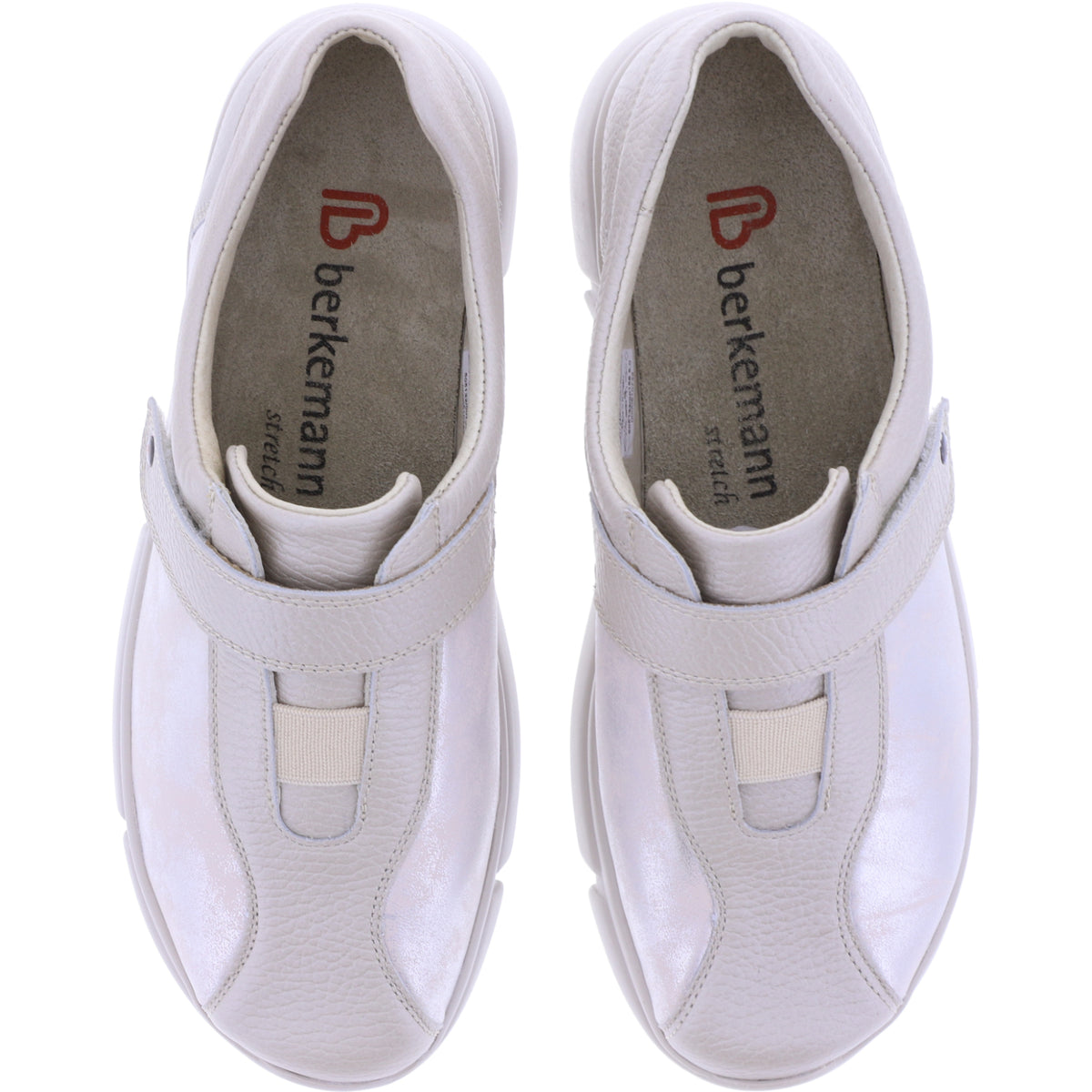 Berkemann / Modell: Elin / Mondsilber-Beige Leder-Stretch / Form: Marbella / 05132-156 / Kletter