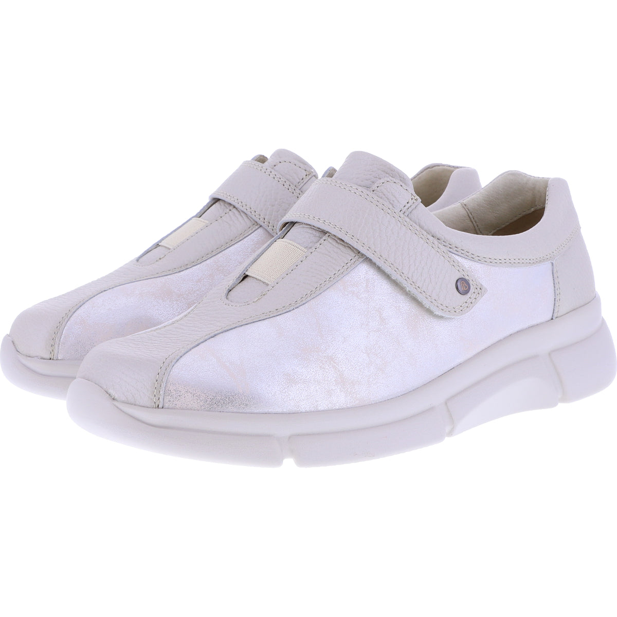 Berkemann / Modell: Elin / Mondsilber-Beige Leder-Stretch / Form: Marbella / 05132-156 / Kletter