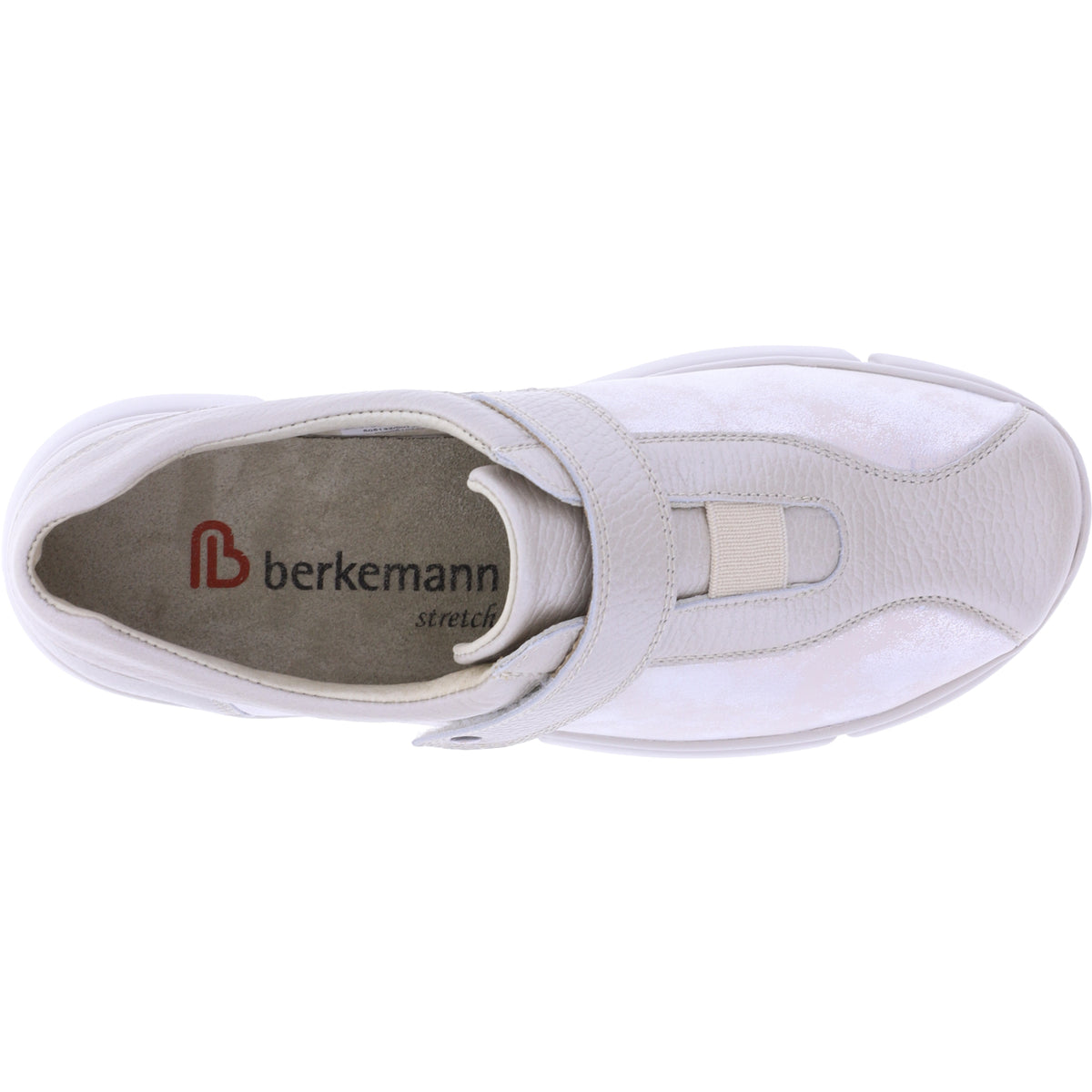 Berkemann / Modell: Elin / Mondsilber-Beige Leder-Stretch / Form: Marbella / 05132-156 / Kletter