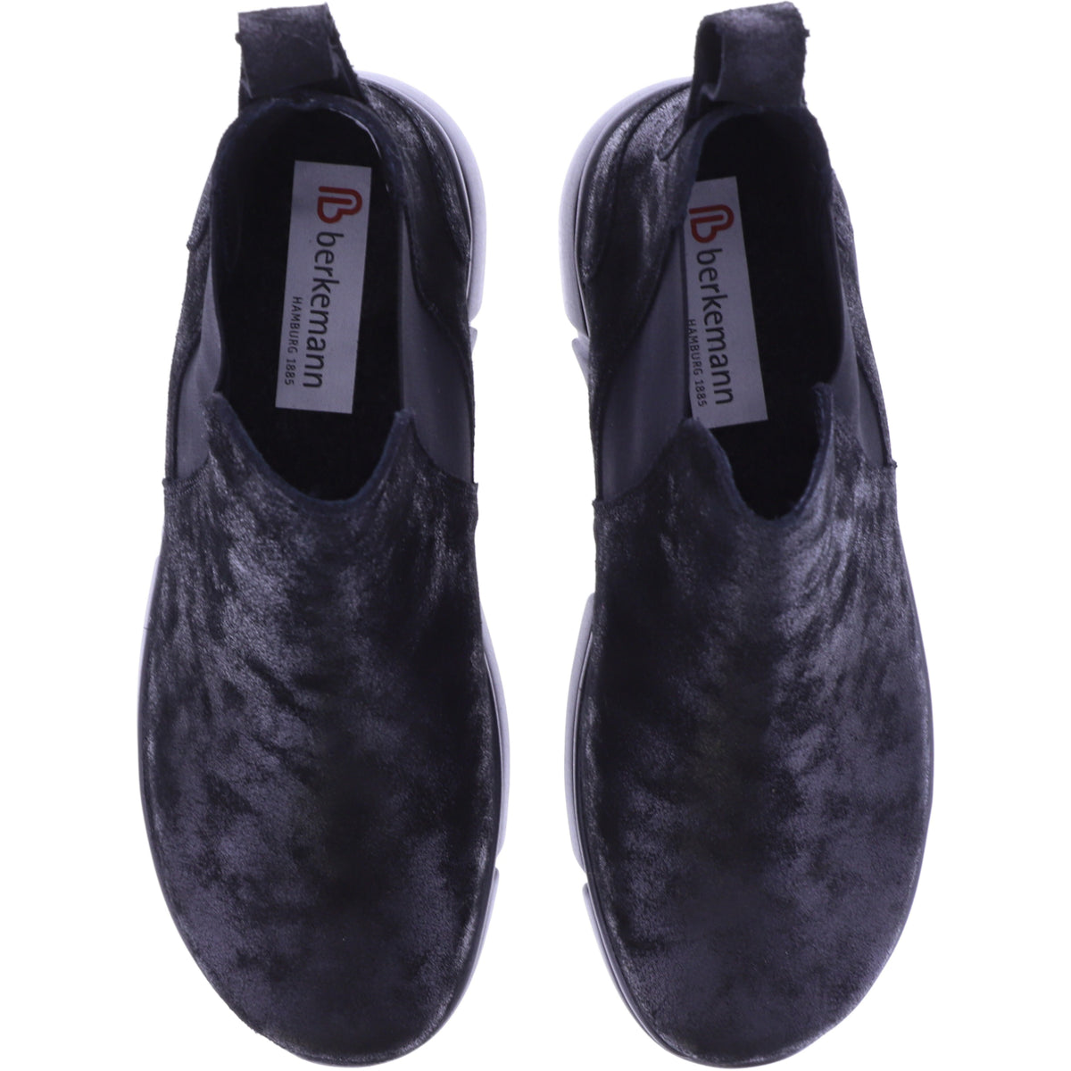 Berkemann | Lise | Dominoschwarz Nubukleder | Form: Marbella | 05138-886 | Damen Chelsea-Boots