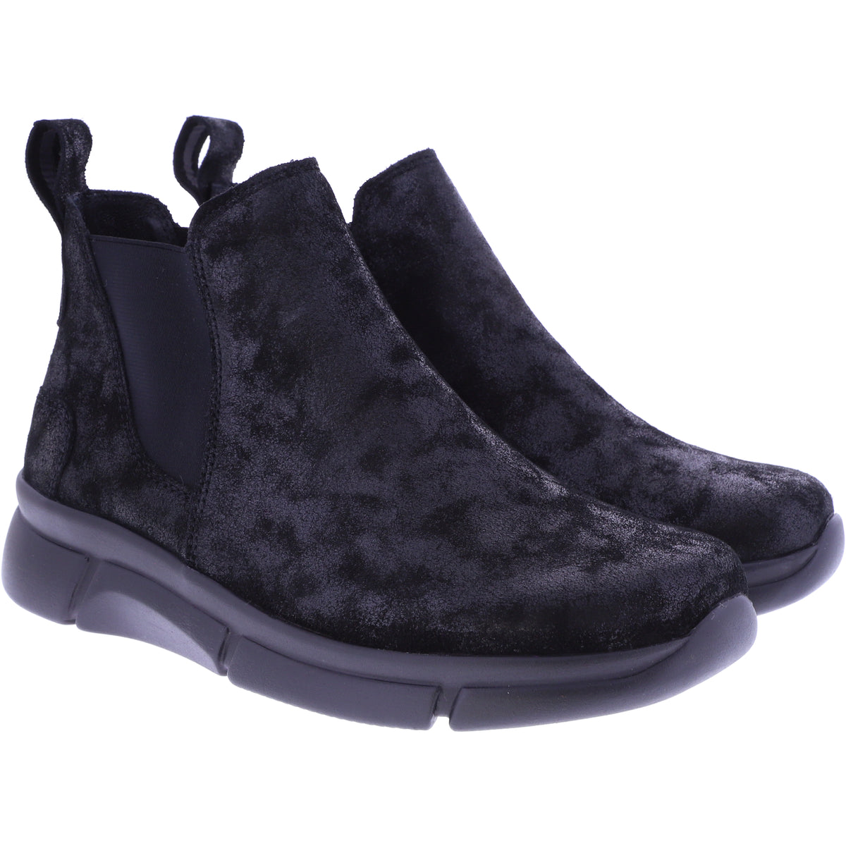 Berkemann | Lise | Dominoschwarz Nubukleder | Form: Marbella | 05138-886 | Damen Chelsea-Boots