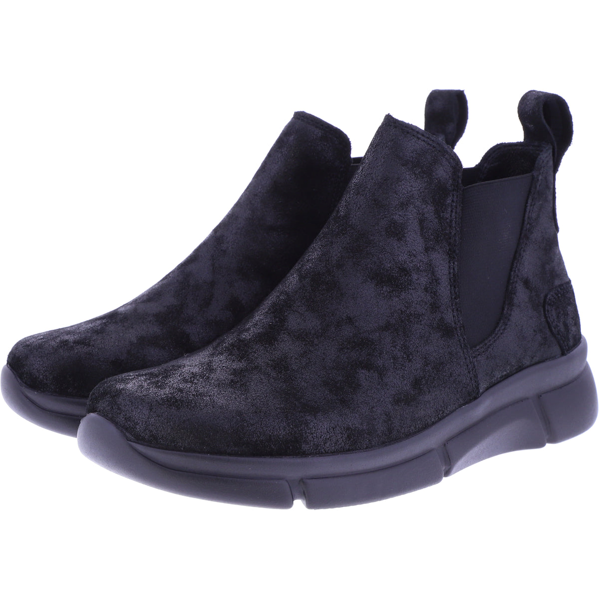 Berkemann | Lise | Dominoschwarz Nubukleder | Form: Marbella | 05138-886 | Damen Chelsea-Boots
