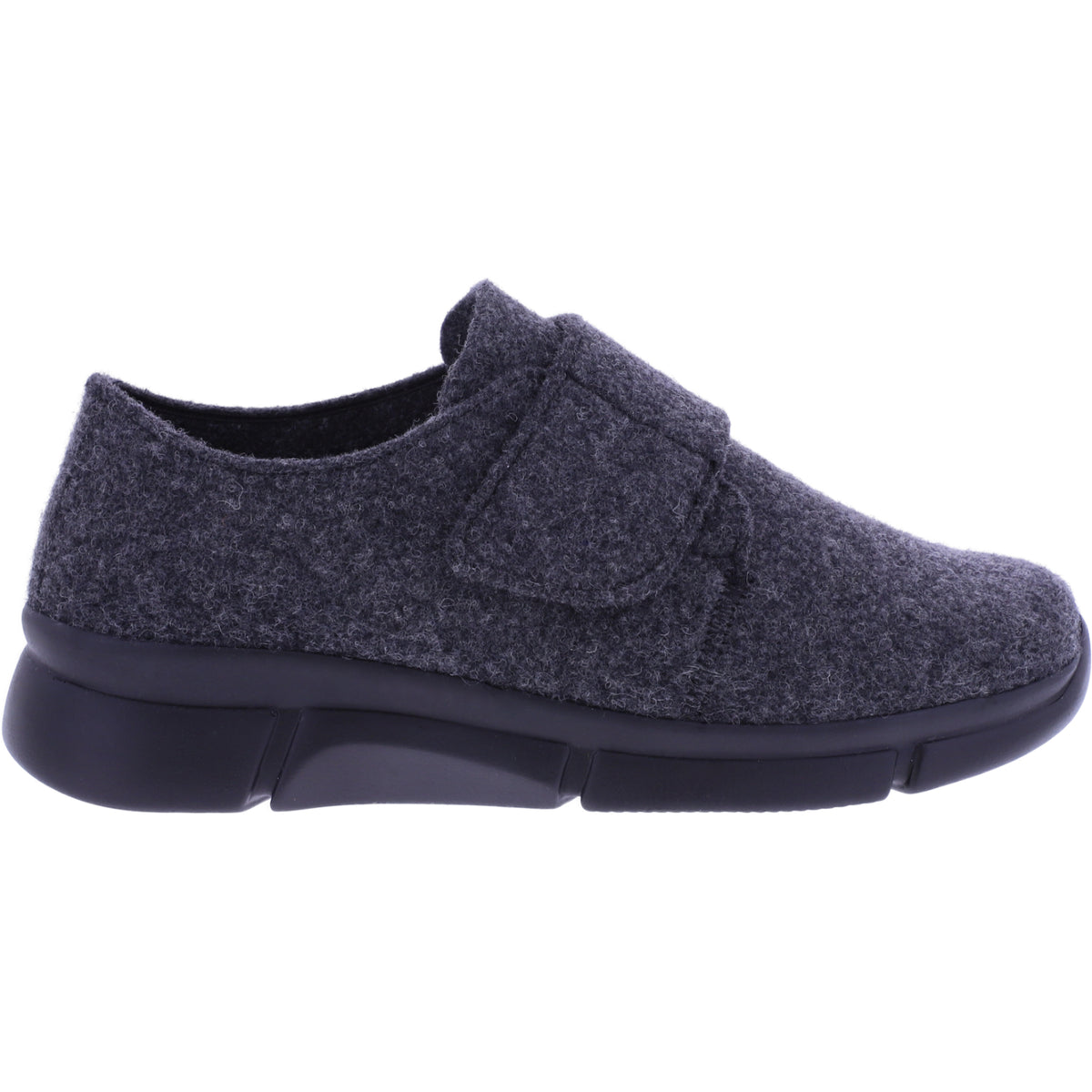 Berkemann | Dalida | Smoke-Dunkelgrau Filz | Form: Marbella | 05144-698 | Damen Filzhausschuhe