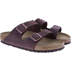 Birkenstock | Arizona | Habana-Braun | geöltes Nubukleder | Weite: Normal | 052531 | Pantoletten