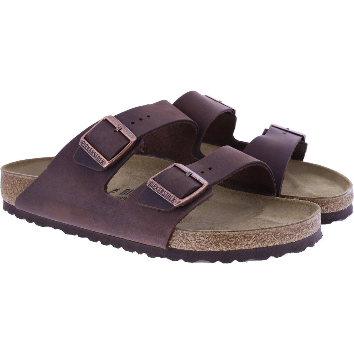 Birkenstock | Arizona | Habana-Braun | geöltes Nubukleder | Weite: Normal | 052531 | Pantoletten
