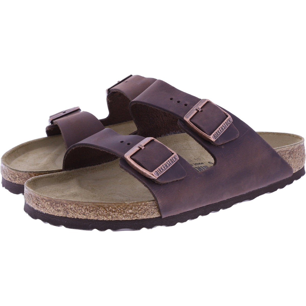 Birkenstock | Arizona | Habana-Braun | geöltes Nubukleder | Weite: Normal | 052531 | Pantoletten