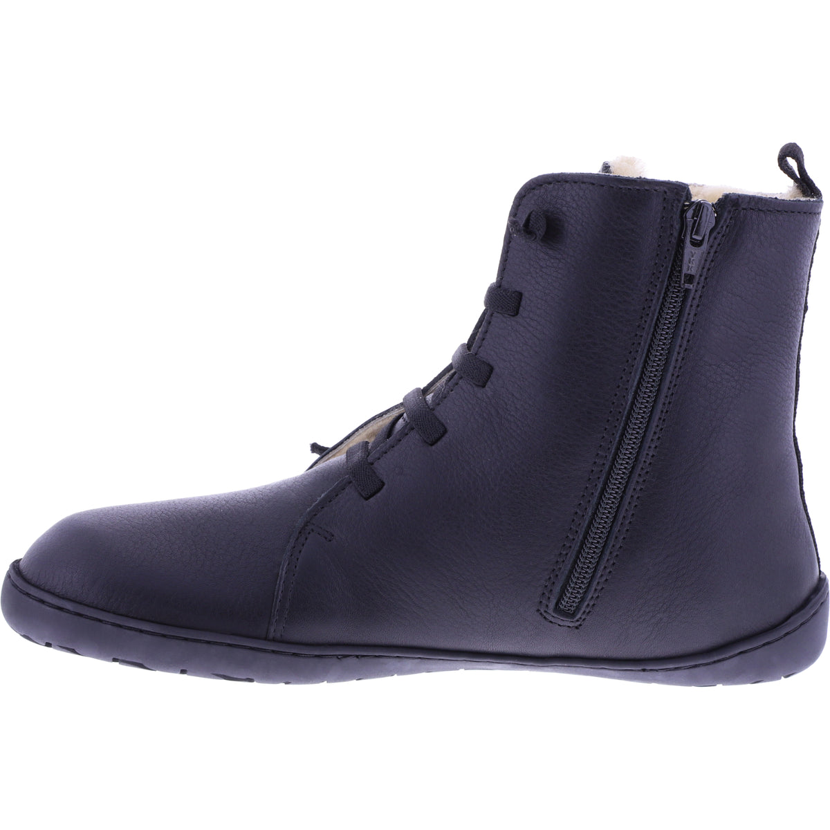 Snipe | Barefoot Boots | Negro-Schwarz | Leder-Lammfellfutter | 05286-008 | Herren Stiefeletten